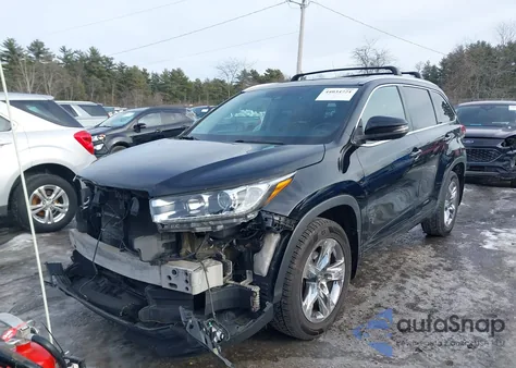 2017 Toyota Highlander Limited Platinum from USA, damaged, VIN 5TDDZRFH9HS483165